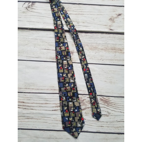 Disney Other - Vintage Mickey Mouse Square Disney Neck Tie